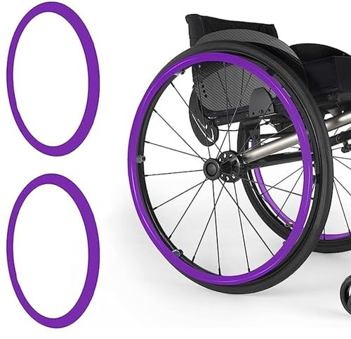 GImLy Rollstuhl Greifreifen Abdeckungen 22/24 Zoll rutschfest Und Verschleißfest Silikon Handschubabdeckung Hinterrad Sportrollstuhlabdeckung Greifring Schutzabdeckung,E,24inch.