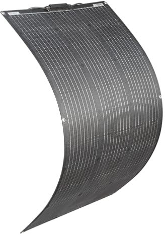 Panel Solar Flexible 100W Módulo Solar Monocristalino ETFE portátil 18V Módulos Solares ETFE adecuados para casa jardín, batería 12V, sistema de isla/sistema fuera la red