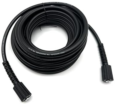 WXNANY Pressure Washer Hose 25FT 1/4 M22-14MM Brass Fitting 3600PSI Kink Resistant Power Washer Hose Replacement for Greenworks, Generac, CRAFTSMAN,Ryobi, Troy Bilt Most Brand Power Washer