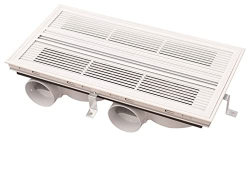 Exhaust Fans Bathroom Ventilation Exhaust Extractor Fan Set, Dual-core Hoisting Ventilation Fan Double Grill Exhaust fan for Kitchen/Bathroom, Super Silent, Strong Exhaust Appliance Accessories ( Colo