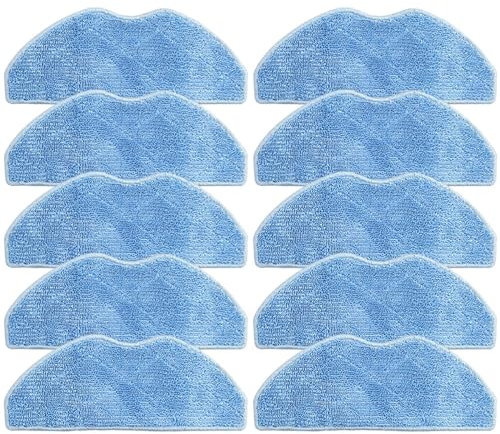 JINFOLI 4/10 PACK Mop Cloth Rags, for HONOR, Robot Cleaner R2 Vacuum Cleaner Replacement Dry And Wet Usage Mop Cloths Pad Floor Cleaning Mopping Pad (Size : 10 PACK)