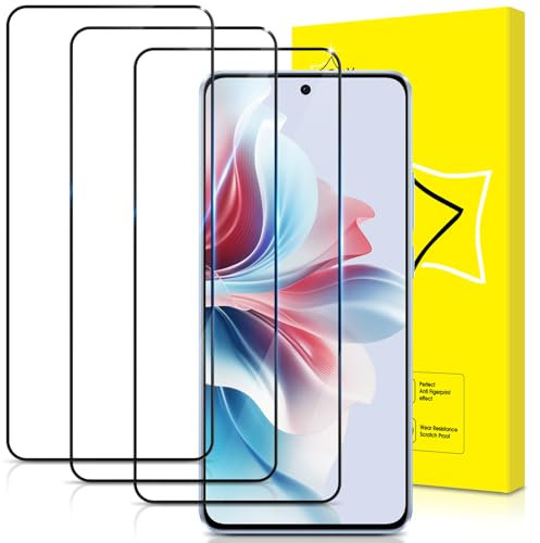 GiiYoon Pellicola Protettiva 3 Pezzi, Vetro Temperato Film Compatible con OPPO Reno11 F 5G / Reno 11F 5G, Protezione Schermo Durezza 9H, Anti graffio, Senza Bolle, Alta Definizione
