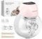 Breast Pump Electric, Electrical Breast Pumps Hands Free Wearable Portable, 12 Levels 4 Modes with LED Display, Low Noise Painless Rechargeable Wireless Breast Pump W/ 21&24MM Flanges(Pink 1PCS)