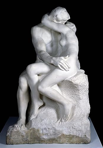 ZHAOSHAN Auguste Rodin Leinwandbilder, Poster, 58 x 90 cm, ohne Rahmen, der Kuss