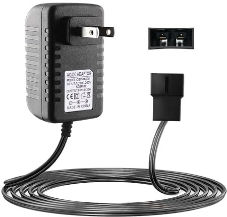 6V Charger for Fisher-Price Power Wheels Toddler Ride-On, Compatible with Thomas & Friends Train, Lil' Quad, Disney Cars Lightning McQueen, 6 Volt Battery Charger for Kids Ride on Toys