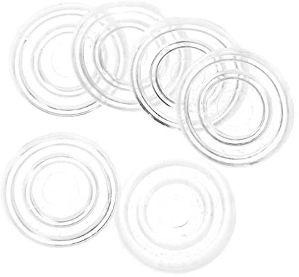 IWOWHERO 200stücke Glasplatte Stoßstangen Transparent rutschfest Pp-Kunststoff Möbelstopper Für Glastische Schränke Spacer Pads Anti-Skid Schutzauflage