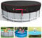 16 Ft Round Pool Cover, Solar Covers for Above Ground Pools, Stock Tank Pool Cover Protector with Accessories, Round Hot Tub Cover Ideal for Waterproof and Dustproof