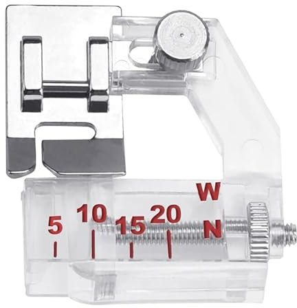 Schrägbandeinfasser Verstellbarer Schrägbandfuß Nähmaschine Schrägband Nähfuß für Brother, Janome, Singer, Babylock, Kenmore und Universal-Nähmaschine