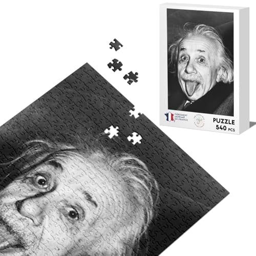 Klassisches Puzzle 540 Teile Albert Einstein zieht wissenschaftliche Sternenzunge