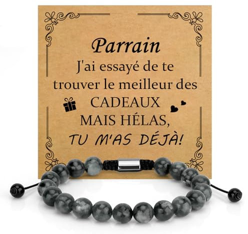 Cadeau Parrain Cadeau Original Cadeau Bapteme Bracelet Pierre Naturelle Annonce Parrain Demande Cadeau Demande Parrain Cadeaux Parrain Cadeau Noel Parrain Cadeau Anniversaire Veux tu Etre Mon Parrain