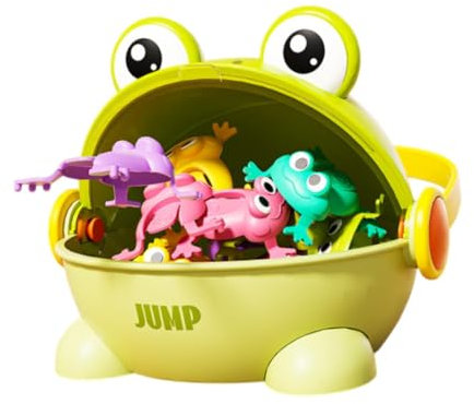 EHJRE Grenouilles Jouets Sauteuses, Différentes Couleurs. Grenouilles Sauteuses de Pâque pour Garçons et Filles, Vert