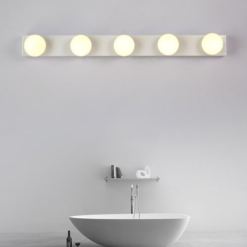 TZSMUM LED Spiegelleuchte Wandlampe Hollywood Stil Schminklicht Wandleuchte Kosmetikspiegel Wandbeleuchtung Badzimmer Modern Indoor für Schminktisch Beleuchtung (Weiß-Warmes Licht,40cm 3 Licht)