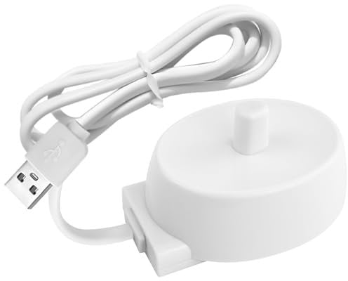 USB Electric Toothbrush Charger Compatible with Oral B 3757 D12 D20 PRO600, Waterproof Inductive Replacement Charging Base for D10 D16 D34 P6000 P2000 P7000 DB4510 P4000 IO Series 3 4 5 6