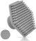 Silicone Face Scrubber Body Scrubber Face Scrub Brush Silicone for Shower Easy Grip Brush for All Kinds of Skins-Easy to Use and Clean (Grey)