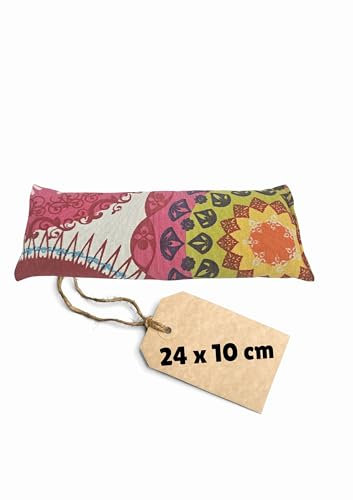 Saco semillas microondas, Tela 100% algodón, producto natural hecho a mano. Saco térmico de semillas retención de calor y frio, bolsa calor microondas. (MANDALA, FRENTE)