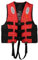 Schwimmwesten für Erwachsene, Rettungsweste, Auftriebsweste Erwachsene 25-120Kg, Life Jacket Adult, schwimmhilfe, Rot, 3XL