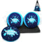 Bibykivn Wasserhüpfball, Wasserbälle Sprungball Strandspielzeug, Poolspiele für Kinder & Erwachsene Water Bouncing Ball, Wasserfestes Lycra-Bezug Ball (Dunkelblau)
