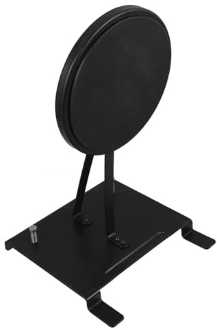 Stahl Bassdrum Pedal Übungspad, Schwarz, für Doppelfußmaschine | Leises Fußtraining, Realistisches Spielgefühl, für Doppelbasspedal und Kick Pedal, Unterwegs oder Studio Zufällige Farbe