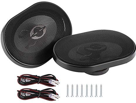 XTevu Car Audio Speaker, 5x7in 380W Coaxial Stereo Set for Door Trunk Glove Box Panel, 2PCS HiFi Sound Speaker Unit