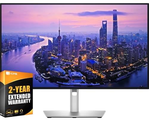 Dell U2725QE UltraSharp 27 4K UHD 3840x2160 120Hz IPS Thunderbolt Monitor Bundle Black with 2 Year Enhanced CPS Protection Pack