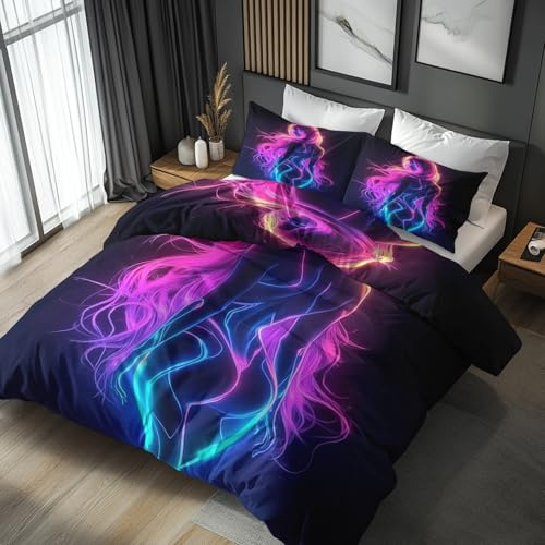 Generisch 135x200 Bettwäsche Sexy Mädchen Bettbezug - 2tlg, 1 Kissenbezug 80x80, Frau Bunt Muster, Schlafzimmer Deko, Weiche Mikrofaser Wendebettwäsche mit Reißverschluss - FD436