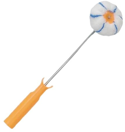 KiBcsLic Corner Paint Roller Innen Ecken Farbroller Rund Paint Roller Brush Wandgestaltung Handmaler Werkzeug Komfortgriff für Hausverschönerung Malerarbeiten
