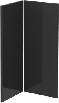 Vicco Küchenfront R-Line, Anthrazit Hochglanz, 59.2 x 71.3 cm | Möbelfront für den Eckunterschrank, passend für R-Line Küchenschränke zur einfachen Montage