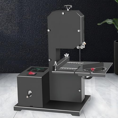 Ymnogjie Sega a Nastro per Legno,Sega a Nastro Verticale e Sega Circolare da Banco,Motore in Rame Puro da 800 W,Taglio Flessibile di Linee Rette, Curve E Archi
