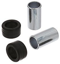 Set: 2x Hülsen + 2x Gummibuchsen, für Schwingenlagerung - für Simson SR50,