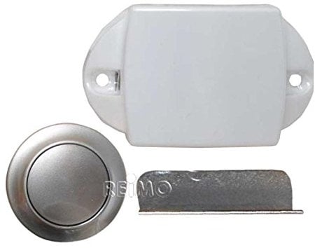 Push Lock Möbelschloss silber matt