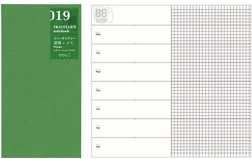 Midori Traveler's Notebook -Standard Size (Refill 019)
