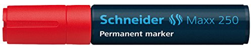 Schneider Schreibgeräte Permanentmarker Maxx 250, nachfüllbar, 2+7 mm, rot