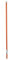Vikan 29597 149,9 cm Aluminiumgriff mit Gewindespitze, 160 cm Durchmesser, Orange