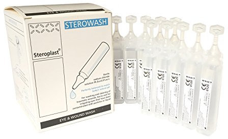 Steroplast 10 x 20ML STEROWASH STERILE SODIUM CHLORIDE MEDICAL FIRST AID WOUND CLEANING EYE WASH CLEANSER