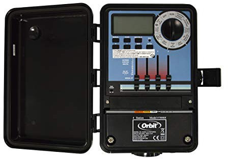 Orbit 94464 4 4 Station Outdoor Slide Controller, schwarz, 10,35 x 20,51 x 25,5 cm