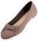 MaxMuxun Klassische Damen Ballerinas Party Schuhe Schleife Freizeit Schuhe Hellbraun Größe 38 EU