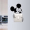 Mickey Mouse Lichtschalter-Aufkleber, Micky-Maus-Vinyl-Aufkleber, Kunst-Wand, Disney-Maus, lustiger Lichtschalter, Wandaufkleber für Kinderzimmer, Schlafzimmer, DIY