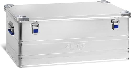 ALUTEC Aluminiumbox Industry 140 (Inhalt 140 l, Innenmaße (LxBxH) 870 X 460 X 350 mm, Staub-/spritzwassergeschützt, Werkzeugbox, Aufbewahrungskiste, Gewicht 7,32 kg) 13140