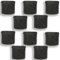10 x Fabric Pot Round Black 5L