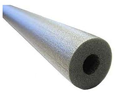 Armacell Tubolit Rohrisolierung aus Polyethylen, 2 x 2 m Längen 9 mm Wand 28 mm 28 mm Rohrisolierung (Silber)