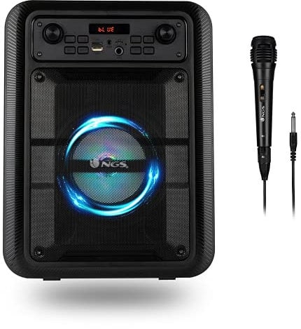 NGS ELEC-SPK-0537 Roller Lingo Black - Altavoz Portátil de 20W Compatible con Tecnología Bluetooth 5.0 y True Wireless Stereo (USB/ AUX/ Micro SD) Incluye micrófono, Color Negro