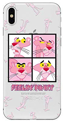 ERT GROUP Original und Offiziell Lizenziertes Pink Panther Handyhülle für iPhone X, iPhone XS, case Rosa Panther, Hülle, Case, Cover aus Kunststoff TPU-Silikon, schützt vor Stößen und Kratzern