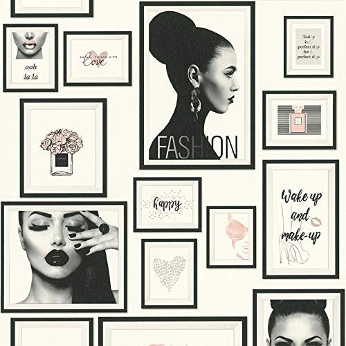 Papier peint motif Tapisserie motif Papier peint chambre ado Papier peint intissé Gris Anthracite Blanc 369181 SP14653 | Votre papier peint en ligne