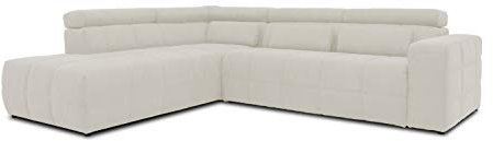DOMO. collection Ecksofa Brandon, Sofa mit Rückenfunktion in L-Form, Polsterecke, Eckgarnitur 275 x 228 x 98 cm (BxTxH), beige