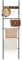 VASAGLE Blanket Ladder, 5-Tier Ladder Shelf, 17.3 x 63 Inches, Space-Saving Decorative Ladder with 4 Hooks, Metal Frame, Industrial Style, Rustic Brown and Black ULLS016B01