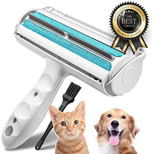 commerce Fusselroller für Hundehaare und Katzenhaare - Wiederverwendbar, Fusselbürste für Tierhaar, für Kleidung, Sofa, Bett, Teppich