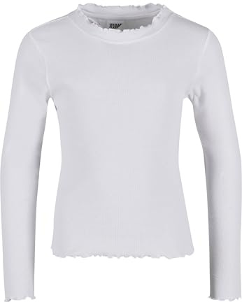 Urban Classics Mädchen T-Shirt, Klassische Passform, Weiß, 110
