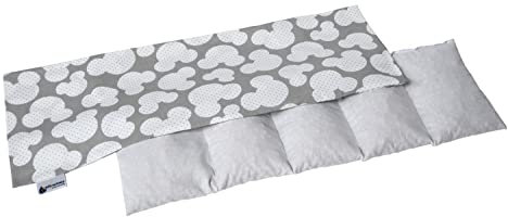 Medi Partners Kirschkernkissen 60x20cm 800g 100% Baumwolle 5 kammern Körnerkissen groß Öko Natur Wärmekissen Kältetherapie abnehmbarer Bezug (Miki)