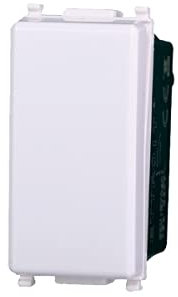 ZOREI Bouton Compatible avec Vimar Plana (1 pièce) - Interrupteur Tactile Blanc - Manuel