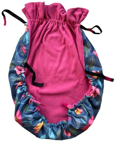 100% wasserdichter, weicher fleecegefütterter Rollstuhlüberzug | Universelle Passform für Rollstühle und Reha-Buggys | Kindergröße, Blumenmuster